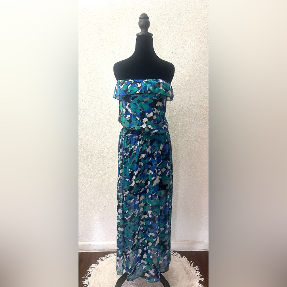 Forever 21 Vibrant Blue and Green Dress